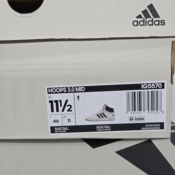 New adidas Hoops 3.0 Mid Lifestyle Basketball Classic Men's Shoes Size 11.5 - Picture 8 of 8